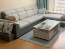 轩说贵妃组合中小户型布艺沙发实木框架现代简约客厅家具现代简约沙发 四人位+贵妃 乳胶版+茶几电视柜 (独立弹簧座包/纳米科技布) 实拍图
