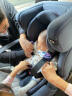 好孩子（gb） 婴儿汽车安全座椅0-7岁正反双向安装安全带安全座椅360度旋转 灰橙升级款-安全气囊+360°旋转 实拍图