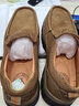 骆驼（CAMEL）男鞋新款韧磨砂牛皮止滑耐磨乐福套脚经典休闲皮鞋男 G13A307157咖啡 40 实拍图