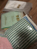 华纱100%纯棉格子方巾厨房毛巾抹布茶巾去污洗碗布柔软吸水不掉毛速干 38x69cm混色 4条 实拍图