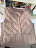 雅鹿轻薄羽绒马甲女短款背心内穿内搭坎肩内胆修身秋冬季保暖马夹 驼色 4XL 推荐155-168斤 实拍图