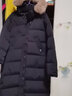 君羽反季羽绒服女过膝长款800高蓬白鹅绒加厚时尚狐狸真毛领鹅绒服女 中国红 M （推荐96-105斤） 实拍图