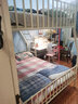 天坛家具上下床双层铁床员工宿舍铁架床母子高低铁架子床上下铺双人床 【芝士白】铁艺床 上1200*下1500 实拍图