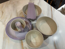 摩卡色mocarose碗碟套装碗盘家用餐具套装整套乔迁搬家新婚礼物炻瓷碗筷 炻彩香芋紫（精美礼盒装） 20头 实拍图
