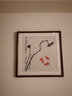 紫腾随轩齐白石装饰画新中式客厅背景墙面挂画卧室饭厅餐厅水墨虾壁画 莲蓬 60*60cm红木色实木框 实拍图