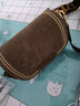 伊梵络小包包女包2024潮小众百搭时尚宽肩带斜挎包复古百搭小方包 咖啡色 实拍图