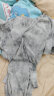 EGGKA 扎染网纱扭结V领T恤女2024年春夏款法式设计感收腰显瘦上衣 黑色 均码 晒单实拍图