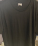 森马（Semir）[纯棉]短袖T恤男夏季简约纯色修身短t百搭t恤男 [100%棉]黑色90001 2XL 实拍图
