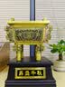 天祥缘 铜鼎摆件黄铜鼎盛千秋鼎家居客厅酒店大堂办公室公司开业礼品 大号铜盛鼎擦黑+配底座 实拍图