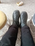 大东女士抖音同款雪地靴女短筒防水防滑抗寒2025新款厚底冬季加绒加厚棉鞋 黑色 加绒 升级款 37 实拍图