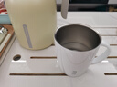 富光FGA不锈钢咖啡保温马克杯带盖带勺情侣款水杯高档家用泡茶杯办公 白色 380ml 实拍图