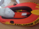 INTEX 新58331探险者两人充气船 钓鱼船橡皮艇皮划艇儿童玩具礼物 实拍图