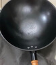 嘉乐康圆底老式传统生铁锅铸铁家用无涂层不易粘锅轻便炒菜锅燃气灶专用 32cm-圆底-带盖带铲 32cm 实拍图