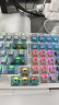 达尔优（dareu）A98三模热插拔游戏办公机械键盘雾透键帽RGB灯光客制化gasket结构水透版-天空轴V3 实拍图