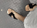 贞喜气法式平底凉拖鞋女鞋子外穿夏季时尚低跟仙女风露趾凉鞋 36 实拍图