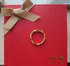 周六福5D硬金黄金戒指女莫比乌斯环计价A019631 10号 约1.24g生日礼物 实拍图