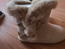 奥古狮登雪地靴女冬季新款棉鞋女加绒加厚大头面包短靴时尚百搭毛毛棉靴 914004奶茶色【筒高17cm】 38 实拍图
