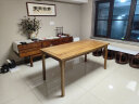 溪木工坊 实木书桌新中式书法桌老榆木茶桌写字桌电脑桌茶室办公室家具 1.60米 实拍图