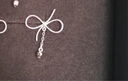 潮宏基  闪意蝴蝶结铂金耳钉女白金耳饰生日礼物单只 计价工费60元 单只耳钉 （含铂金耳堵）约0.8g 实拍图