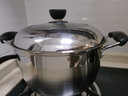 顺达（SND） 304不锈钢组合盖复底美式汤锅 明火电磁炉通用 20cm 实拍图