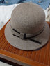 7PM羊毛呢中老年妈妈帽子女秋冬季帽子盆帽老年人奶奶呢子春秋礼帽女 卡其 56-59cm(可调节)可调节 实拍图