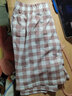 南极人女士睡裤女棉春夏格子短裤可外穿宽松休闲女士家居裤格子浅粉L 实拍图