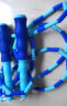 杜威克跳绳儿童软竹节跳绳成人健身体能训练小学生考试花样跳绳可调节 竹节跳绳 蓝色 2个装 实拍图