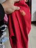 红豆儿童保暖内衣男女童秋衣秋裤无痕抗菌弹力磨毛绒套装Y2101红色130 实拍图