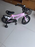 贝琦童（BEIQITONG）儿童自行车单车2-3-4-6-9-10岁男孩童车中大童女孩小孩宝宝脚踏车 尊享粉【一体轮】暴君轮水壶礼包 14寸适合身高(90-105)CM 实拍图