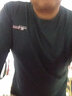 健卡丹【两件装】春秋男士长袖t恤百搭男装冬季圆领宽松秋衣上衣潮打底 2件装GE长袖：【墨绿+黑色】 5XL【适合180-200斤】 实拍图