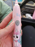 七点半 儿童电动牙刷印花萌宠 大牌平替小朋友卡通牙刷家用防水 细软毛刷可爱动物图案孩子礼物 粉色独角兽 电池款 实拍图