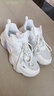 361°女鞋运动鞋子女秋季透气减震轻舒老爹鞋潮流百搭跑步鞋休闲鞋 羽毛白/透明粉 (网面) 39 实拍图