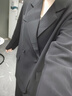 GARNUO灰色小西装外套女两件套装2025春秋新款小个子高级感宽松休闲西服 黑色套装【西装+裤子】 S 【101-110斤】 实拍图