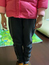 多妙屋女童裤子加绒加厚秋冬款儿童一体绒休闲裤宽松大童W002深灰150 实拍图