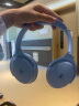 漫步者（EDIFIER）MT6主动降噪头戴式无线蓝牙耳机电竞游戏音乐耳麦2023新款隔音长续航 网课手机电脑平板男女通用 湖光蓝+便携耳机包 实拍图