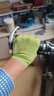 兰帕达24新款双箭头骑行手套男女夏季公路自行车手套半指减震装备月影 绿色 M（建议掌宽8-9CM） 实拍图
