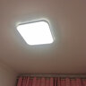 亮源方客厅灯LED吸顶灯超薄卧室灯大厅餐厅现代简约阳台灯具办公灯饰 鸟巢 40*40CM 26W三色调光 实拍图