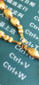 爱名（IEMEAN）黄金猫眼转运珠 999足金散珠金珠子橄榄珠DIY手链配珠 7*12mm（大号约0.5克） 晒单实拍图