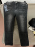与狼共舞【柔韧微弹】牛仔裤男直筒弹力水洗男士休闲长裤子 015深灰 29 实拍图