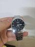 冠琴（GUANQIN）手表男士全自动机械表瑞士品质防水夜光精钢双日历学生多功能腕表 黑皮本色黑面（SY款） 实拍图