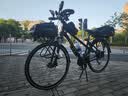 西骑者（WestBiking）自行车锁折叠密码锁防水便携防撬防液压剪山地车锁装备 黑色带锁架【密码飞碟锁】 实拍图