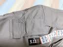 5.11（TACTICAL SERIES ）城市轻户外战术裤格子布防泼水511长裤时刻待命ABR工装裤74512 卡其色（直筒型） 30-30腰围2尺3-2尺4裤长约103CM 实拍图