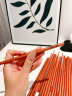 双枪红檀木筷子 天然抗菌木筷 家用实木无漆无蜡筷子餐具套装10双装 实拍图