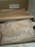 Devo Life的沃软木凉鞋女时尚平底搭扣罗马复古日系勃肯鞋情侣凉拖56111 黄棕反绒皮 39 （建议拍小一码） 实拍图