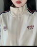 卡帕（Kappa）背靠背运动外套女款2025新款复古针织撞色开衫卫衣女潮K0E62WK01D 实拍图
