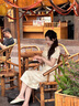 丹珠娜（DanZhuNa）新中式连衣裙子夏天女装2025年夏季新款国风文艺气质旗袍改良长裙 1276杏色裙子 M 实拍图