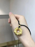 中国黄金（CHINA GOLD）貔貅黄金项链男女足金平安扣吊坠皮丘挂坠结婚520礼物送老婆爱人 貔貅吊坠+古法金珠 约1.6g【黑绳 实拍图