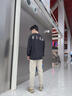 GENIOLAMODE[敖瑞鹏代言]加绒裤男士冬季加厚休闲裤子男生束脚棉裤 杏色 M 实拍图