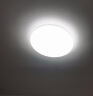欧普照明（OPPLE）led白光吸顶灯卧室灯餐厅儿童房灯饰圆形现代简约超薄灯具 工业风黑边 墨玉白光350 实拍图