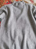 恒源祥纯色羊毛衫男毛衣男加厚款针织衫中老年半高领爸爸装羊毛绒打底 半高 领灰色纯全100 L 170建议120-140斤纯全100 实拍图